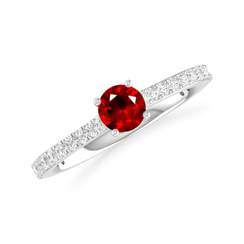 White Gold - Ruby