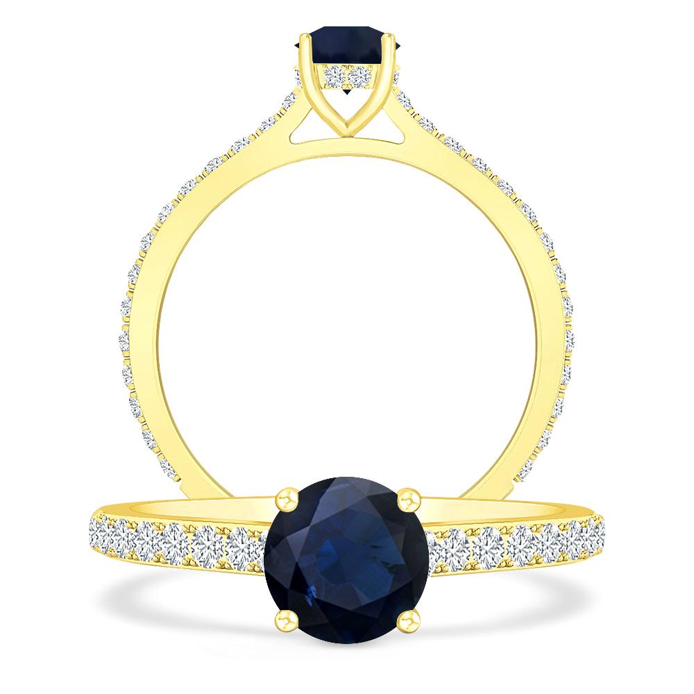 Yellow Gold - Sapphire