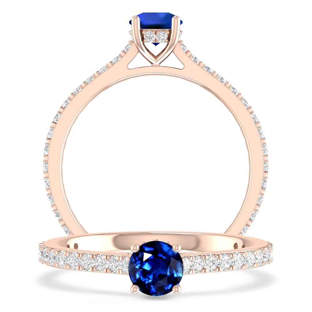 Rose Gold - Sapphire