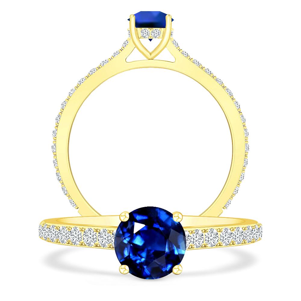 Yellow Gold - Sapphire