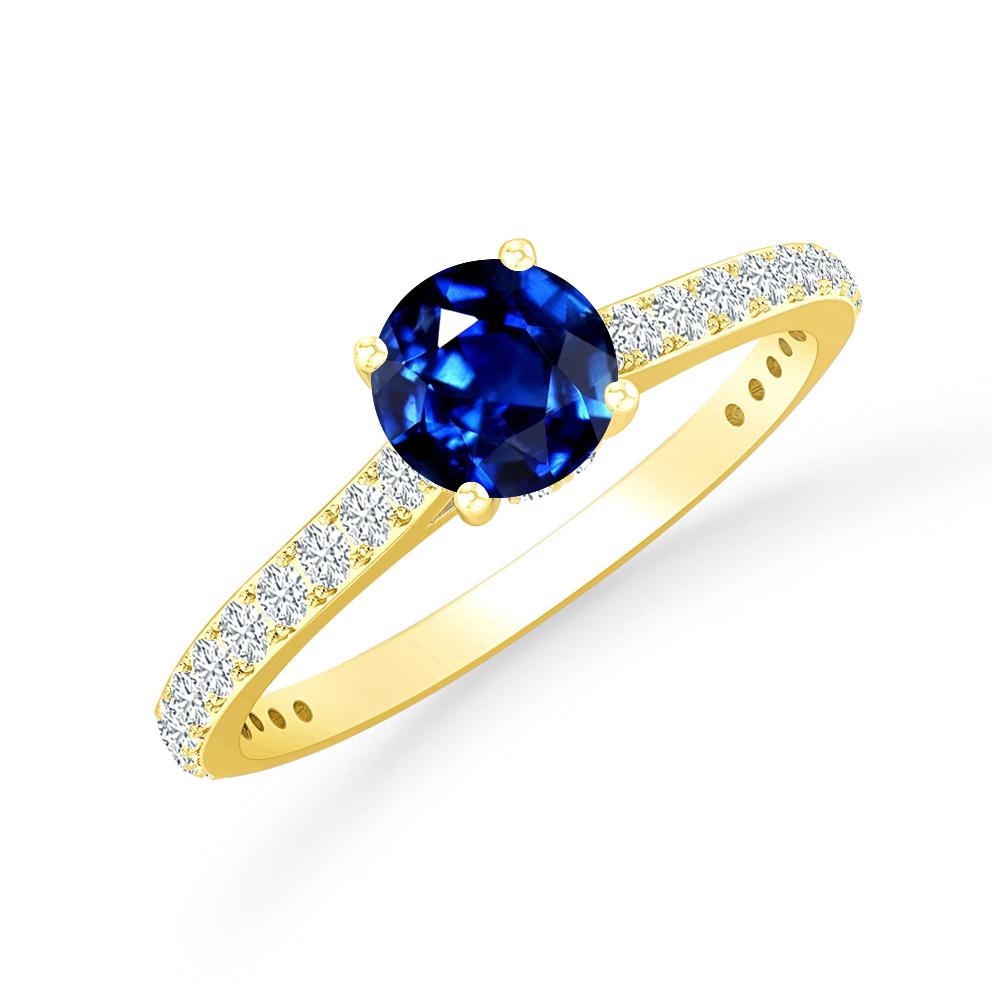 Yellow Gold - Sapphire