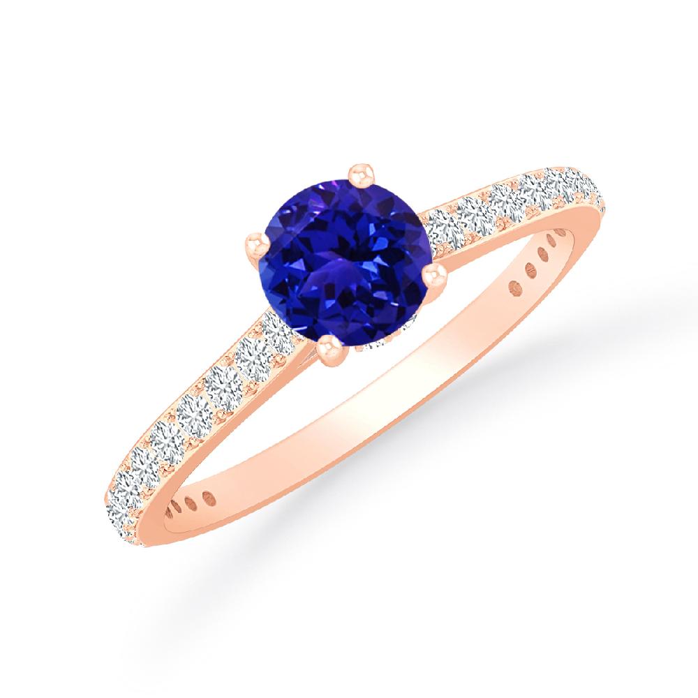 Rose Gold - Tanzanite