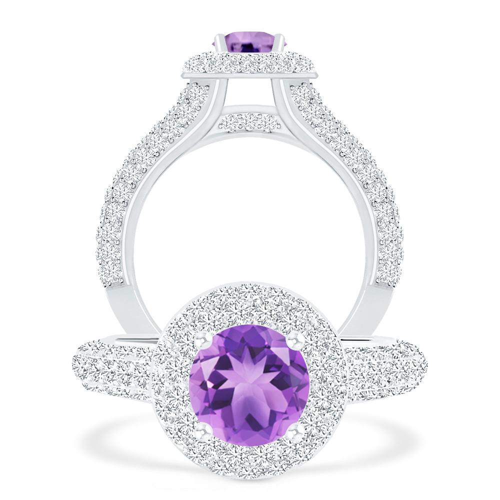 White Gold - Amethyst