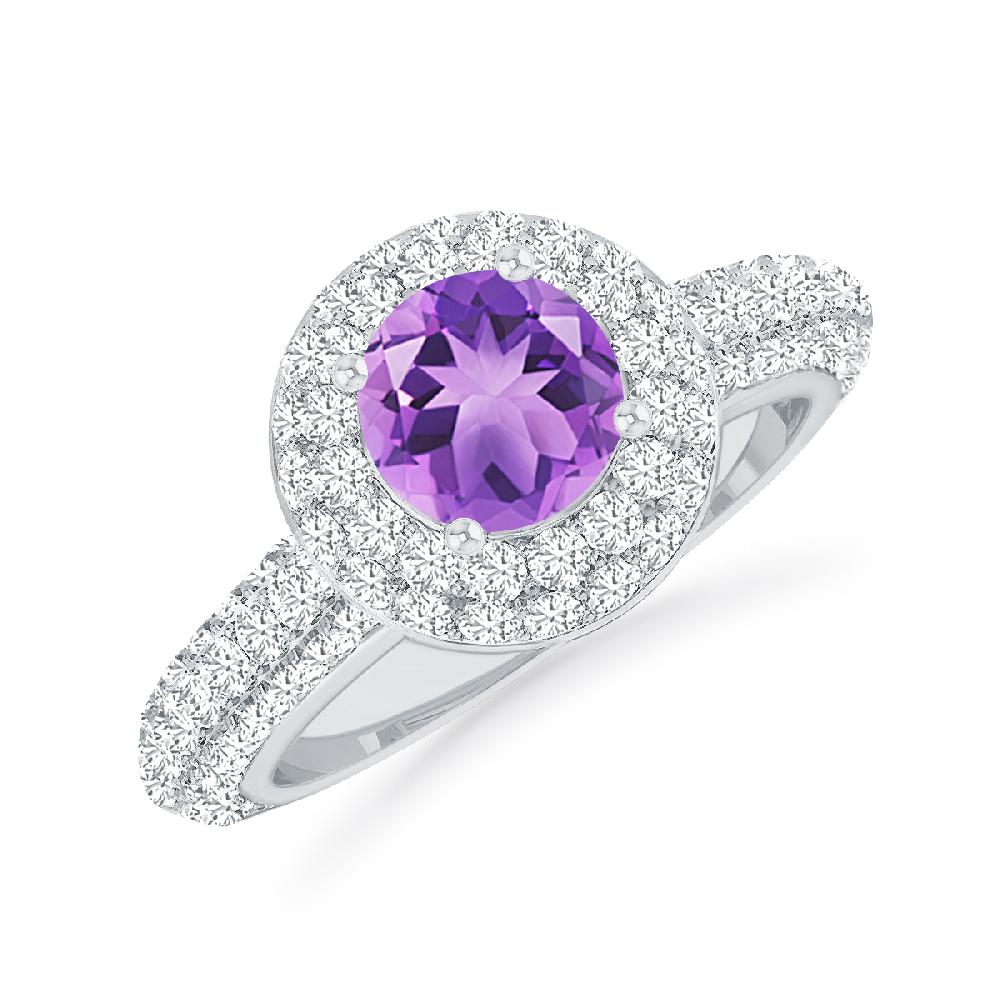 White Gold - Amethyst