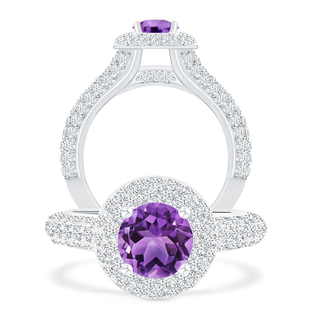 White Gold - Amethyst