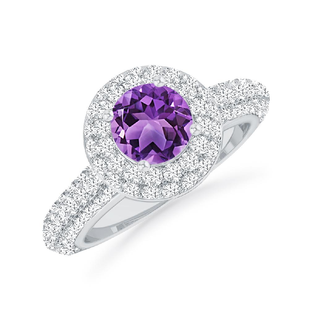 White Gold - Amethyst