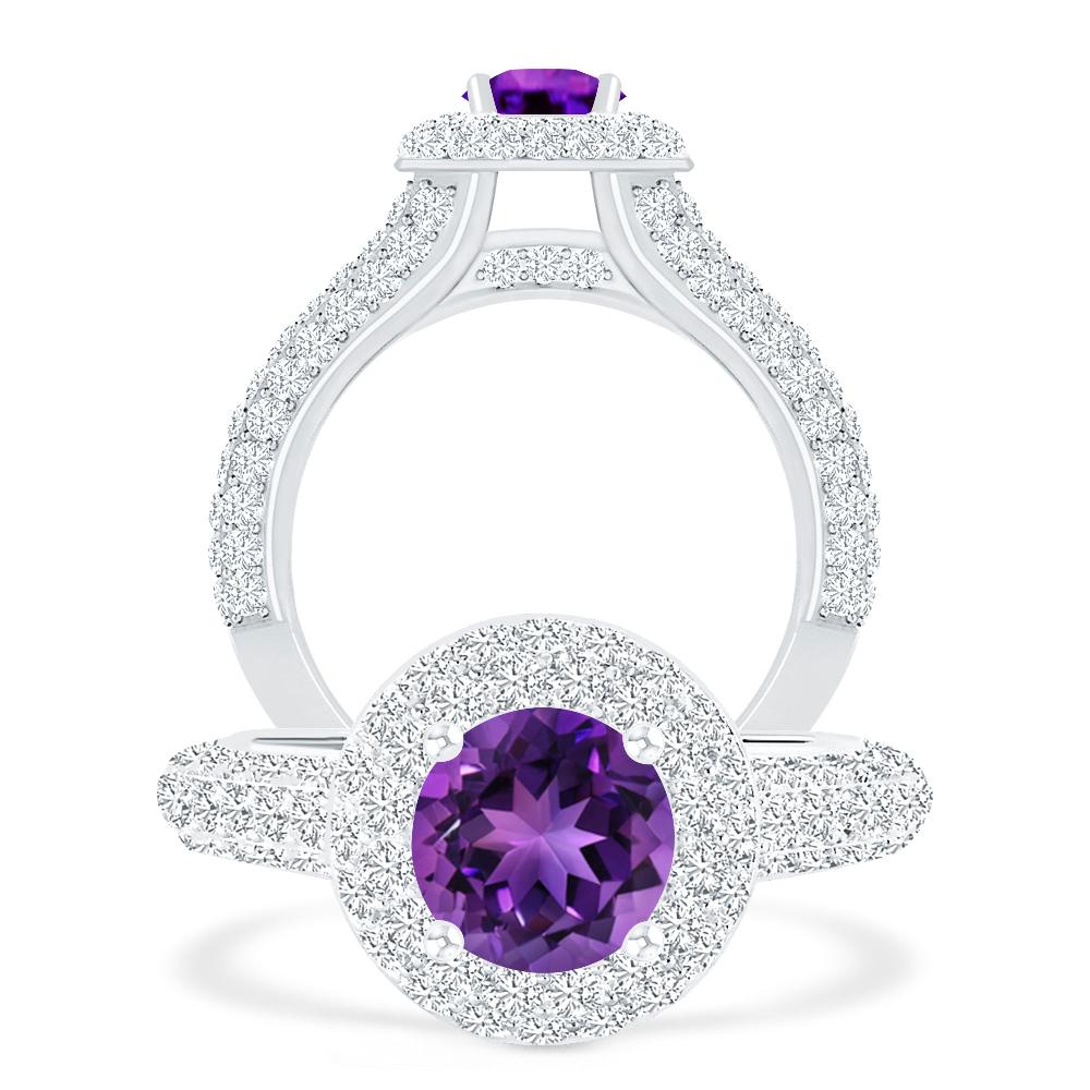 White Gold - Amethyst