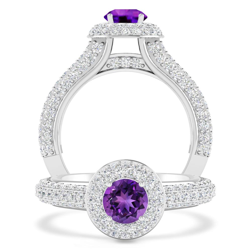 White Gold - Amethyst