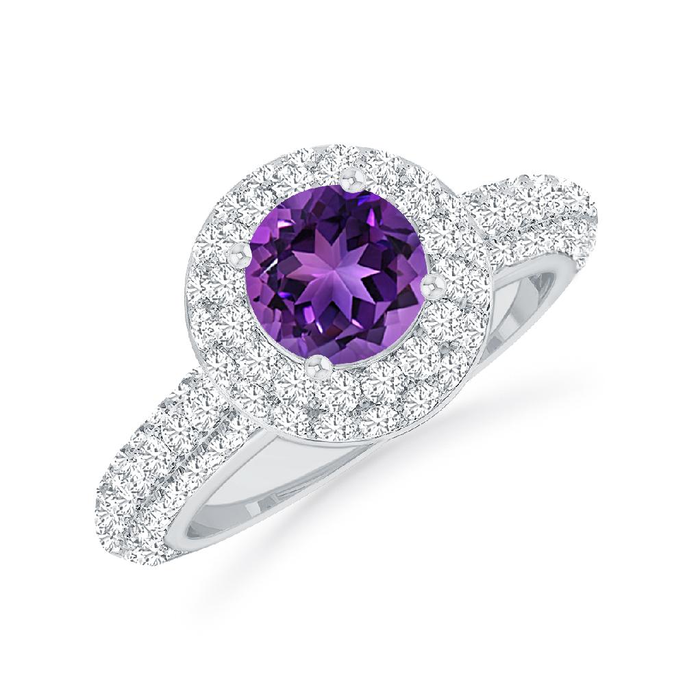 White Gold - Amethyst