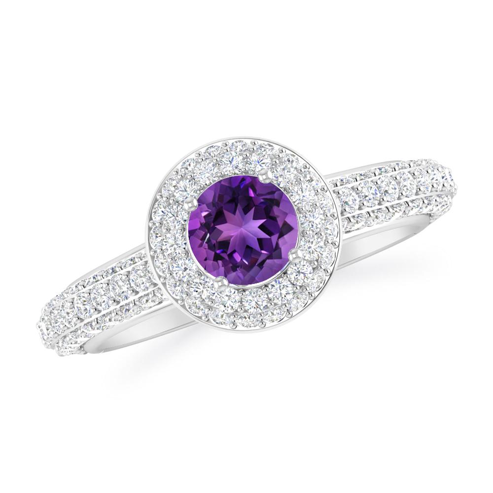 White Gold - Amethyst