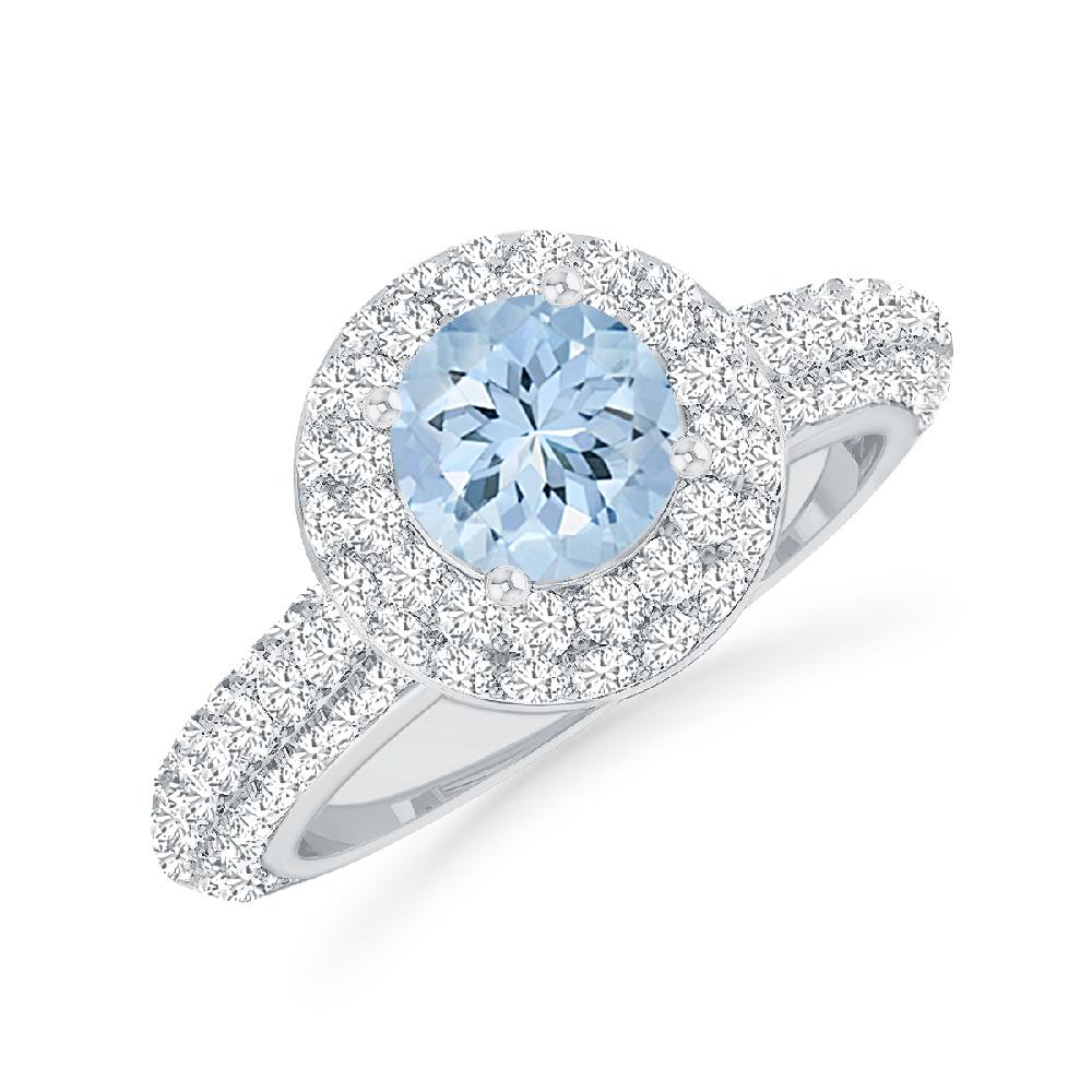 White Gold - Aquamarine