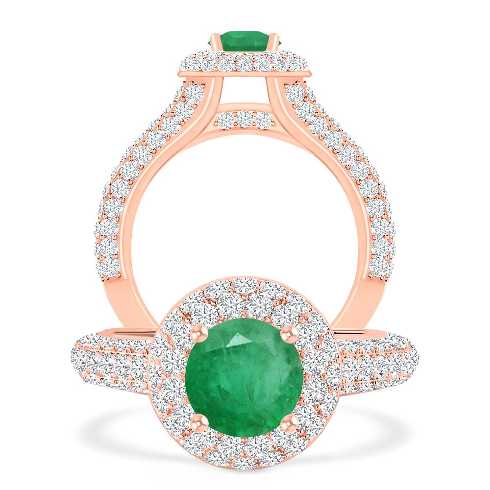 Rose Gold - Emerald