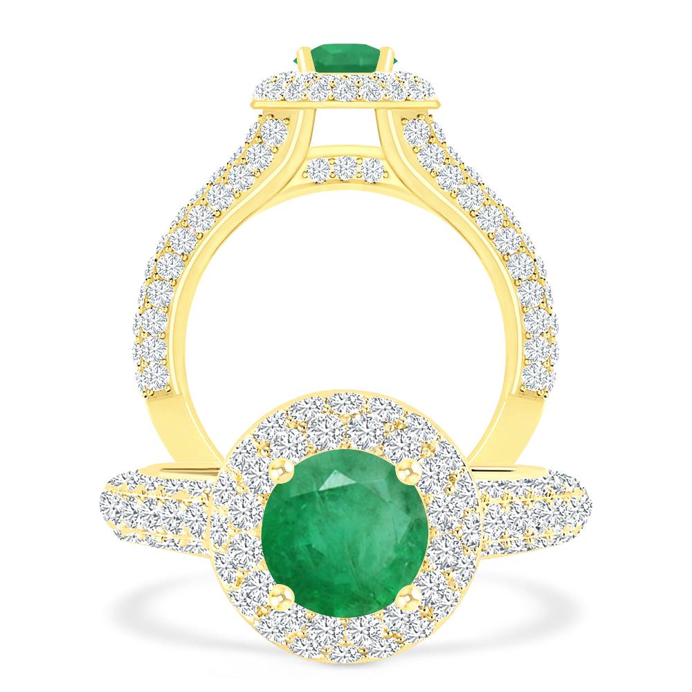 Yellow Gold - Emerald