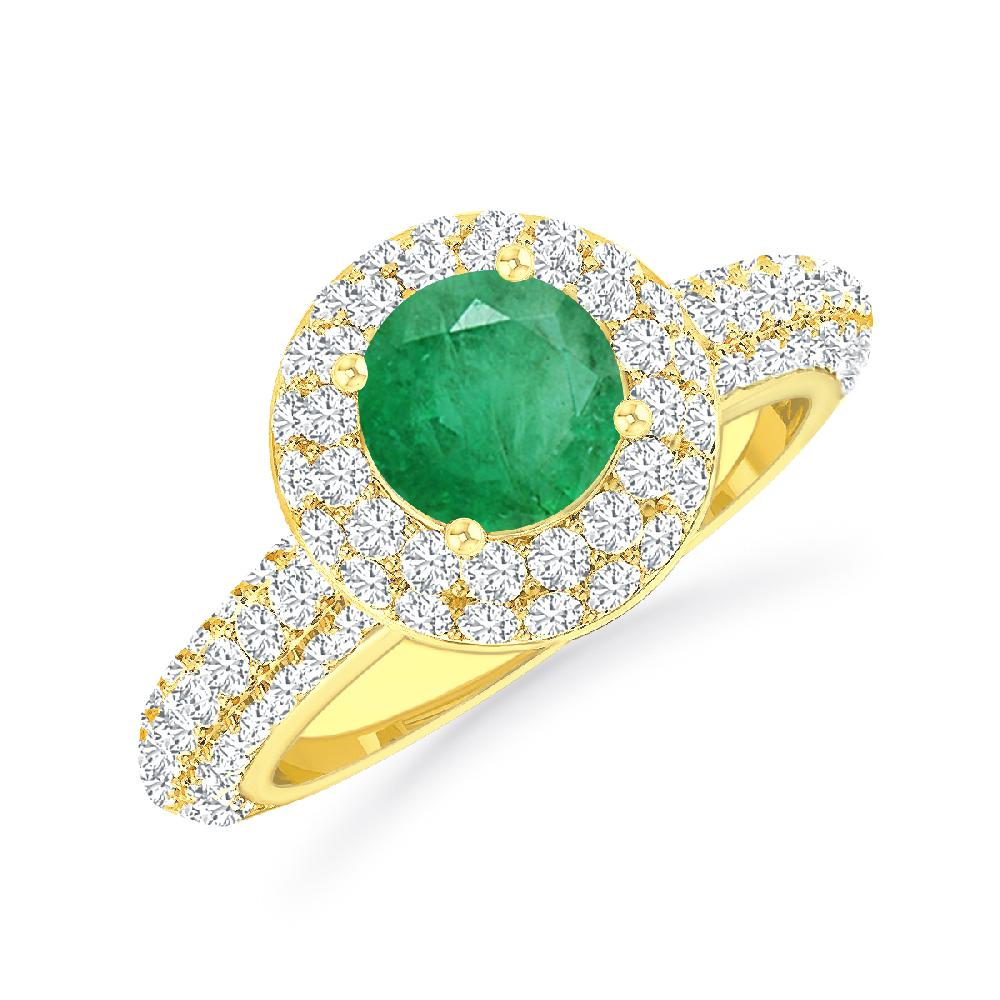 Yellow Gold - Emerald