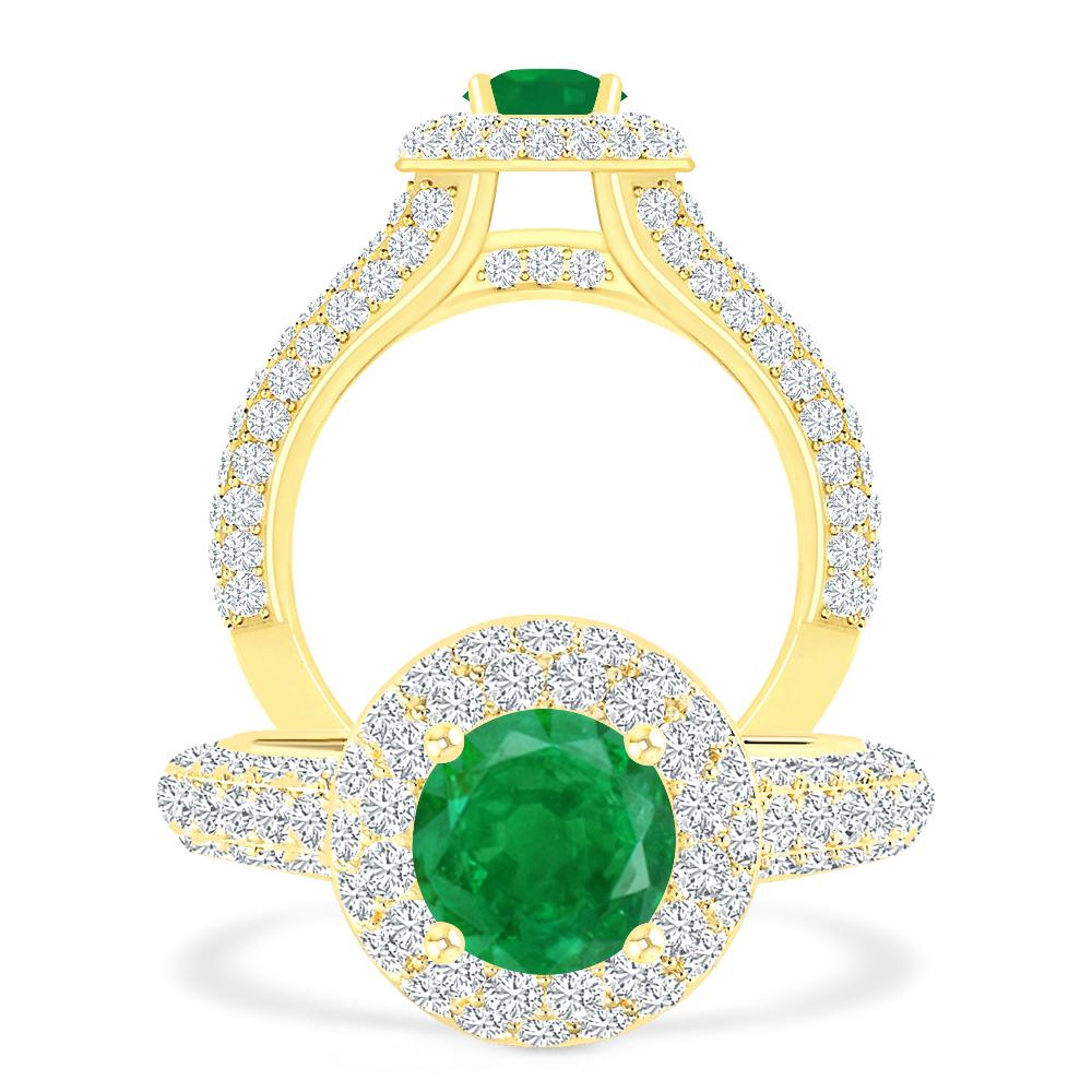 Yellow Gold - Emerald