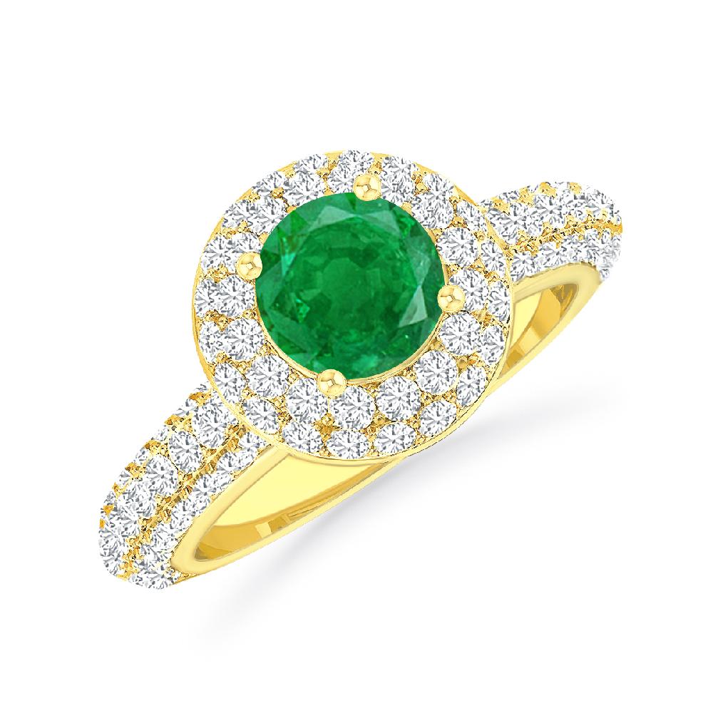 Yellow Gold - Emerald