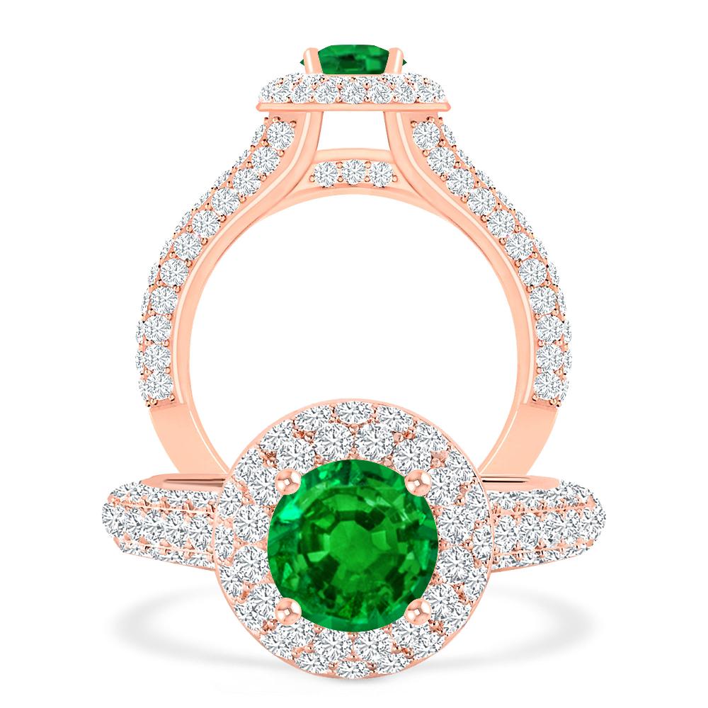 Rose Gold - Emerald