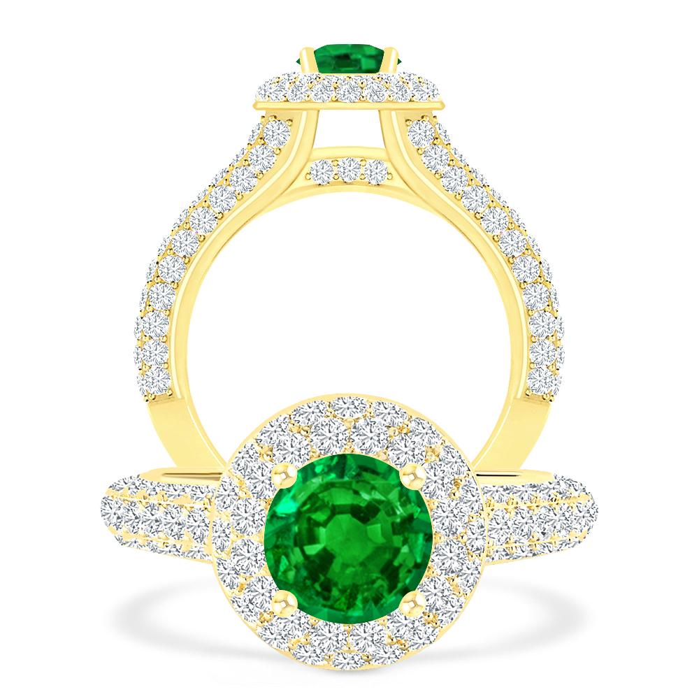 Yellow Gold - Emerald