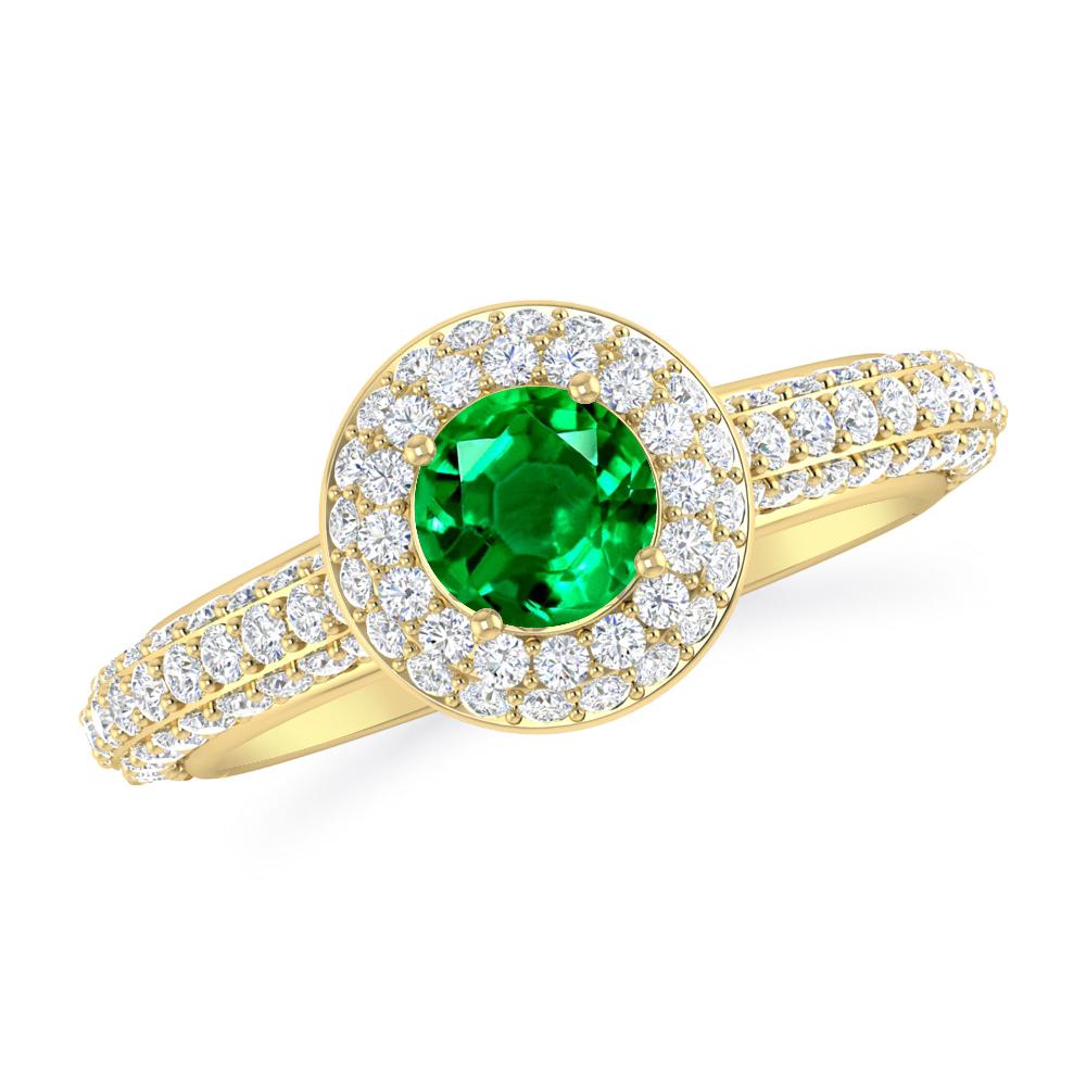 Yellow Gold - Emerald