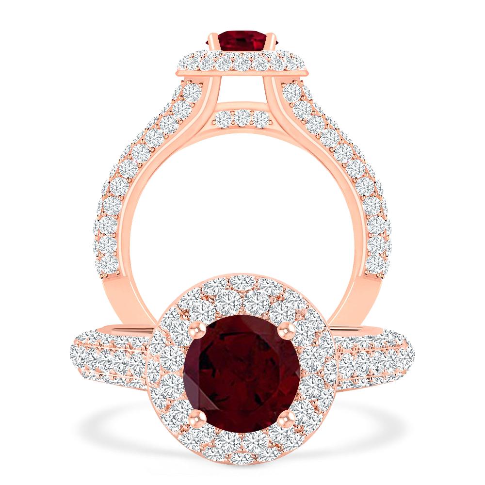 Rose Gold - Garnet