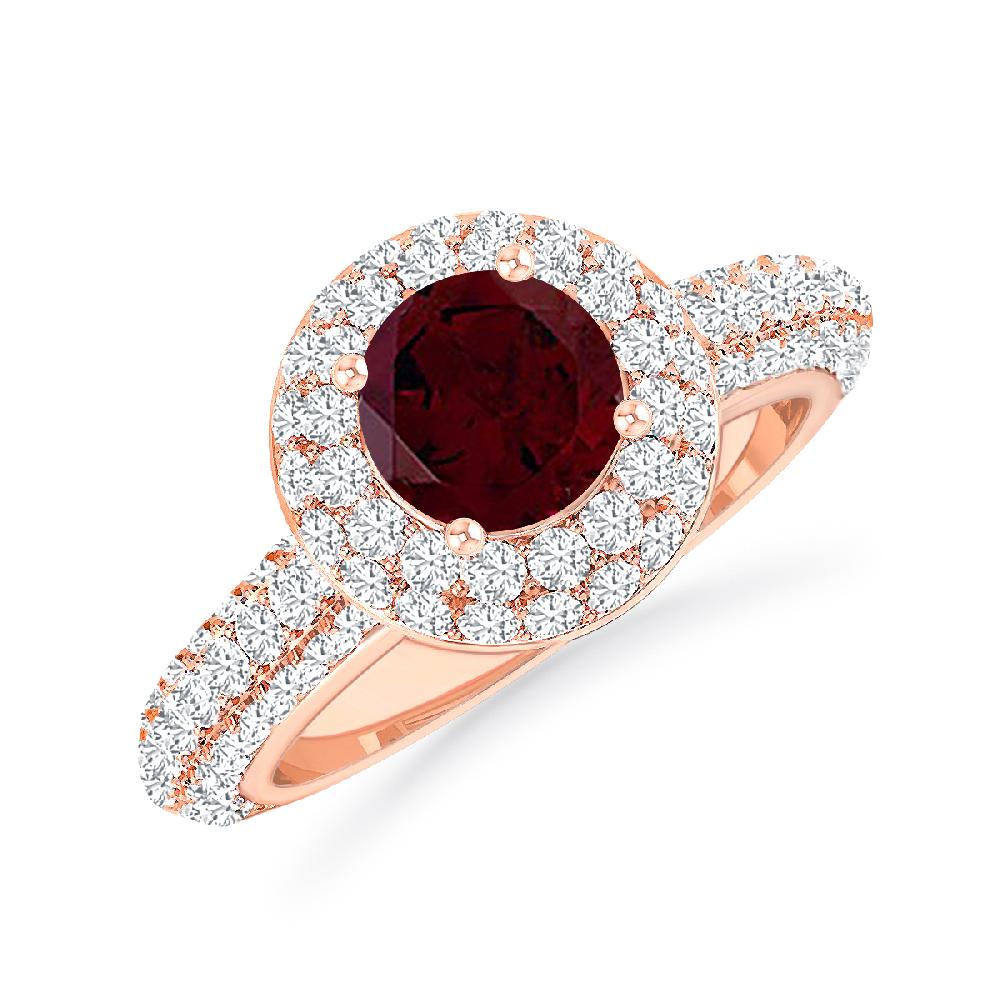 Rose Gold - Garnet