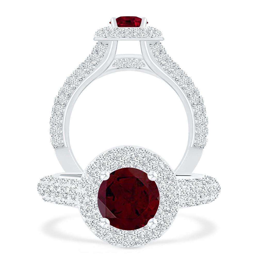 White Gold - Garnet