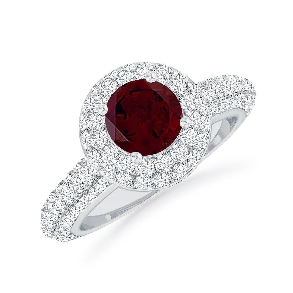 White Gold - Garnet