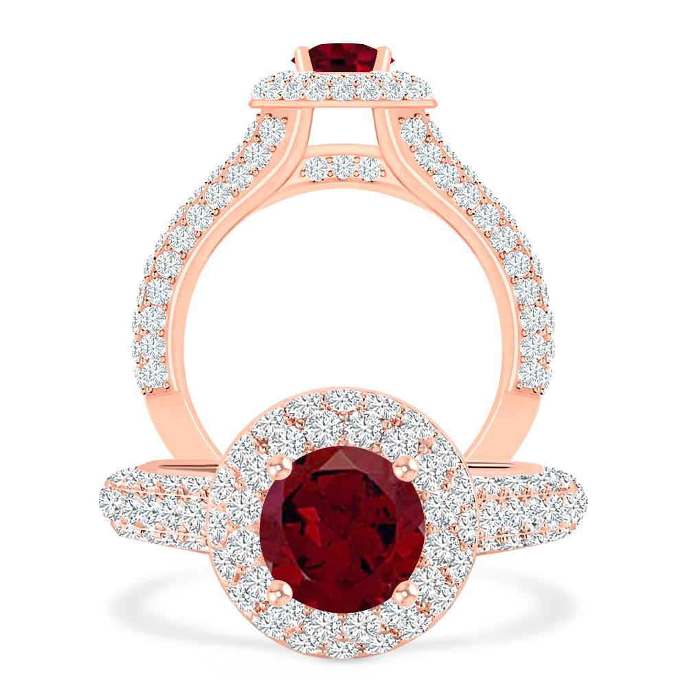 Rose Gold - Garnet