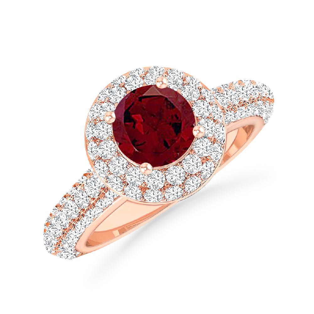 Rose Gold - Garnet