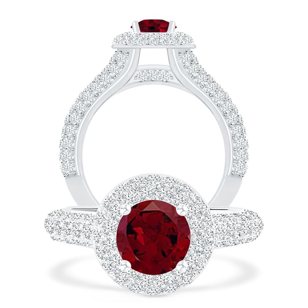 White Gold - Garnet