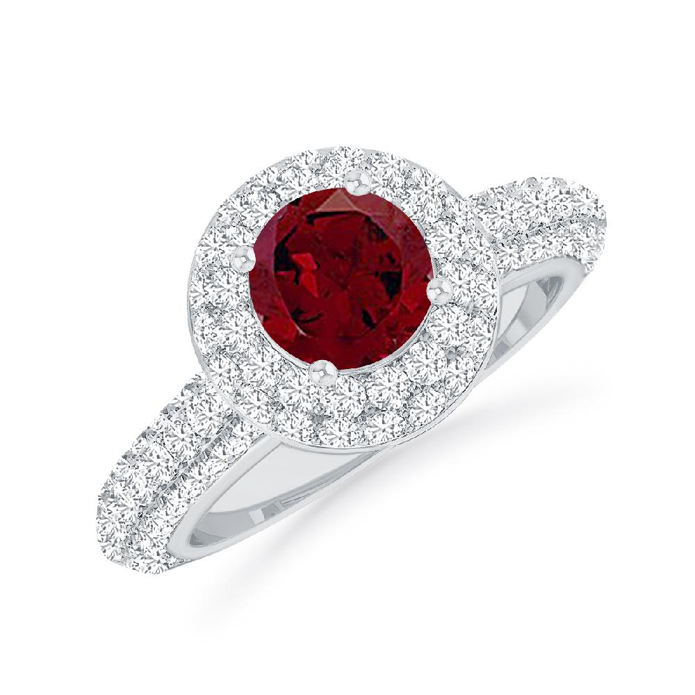 White Gold - Garnet