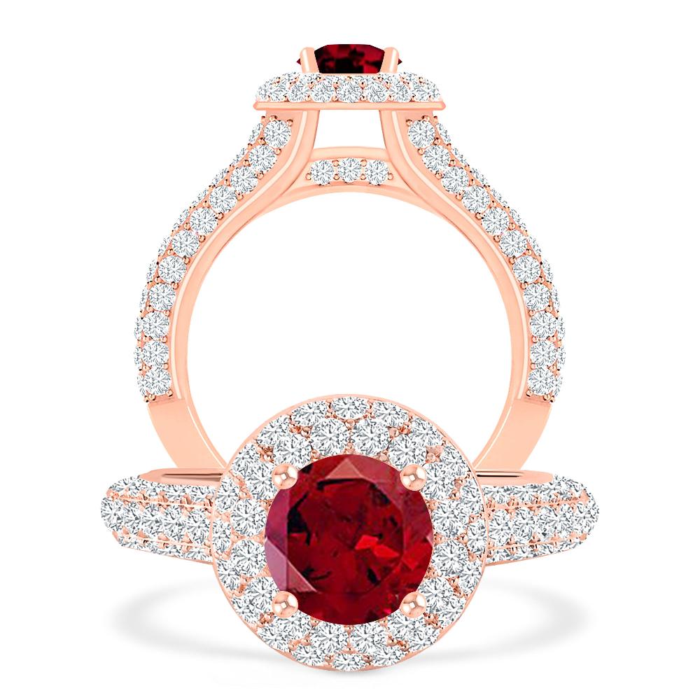 Rose Gold - Garnet