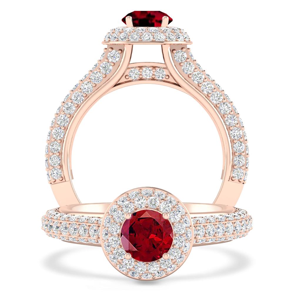 Rose Gold - Garnet