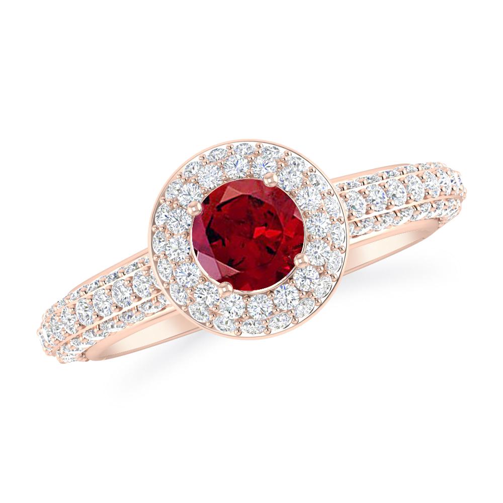 Rose Gold - Garnet