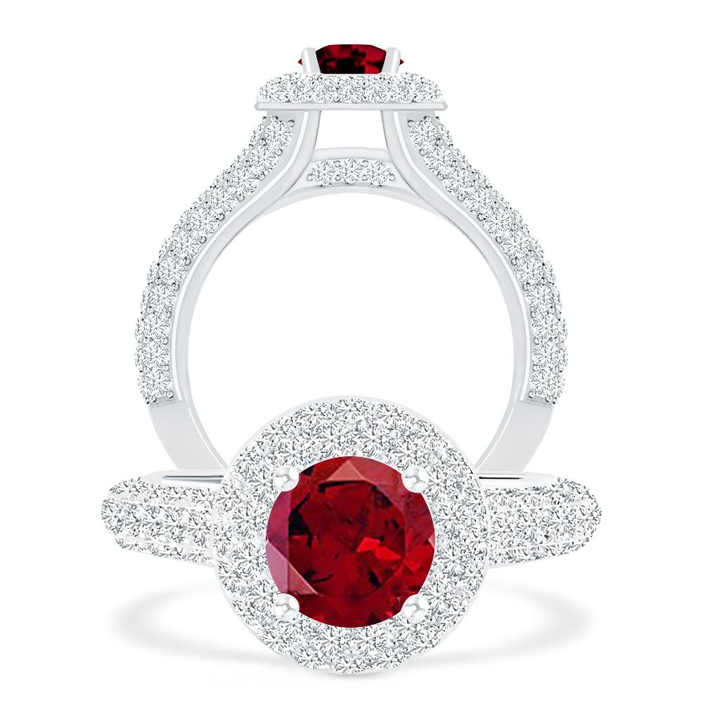 White Gold - Garnet