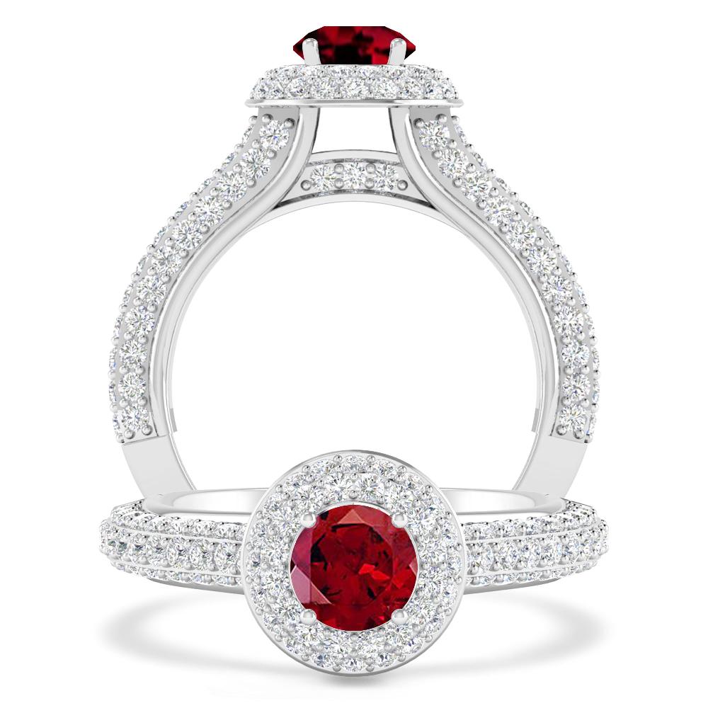 White Gold - Garnet