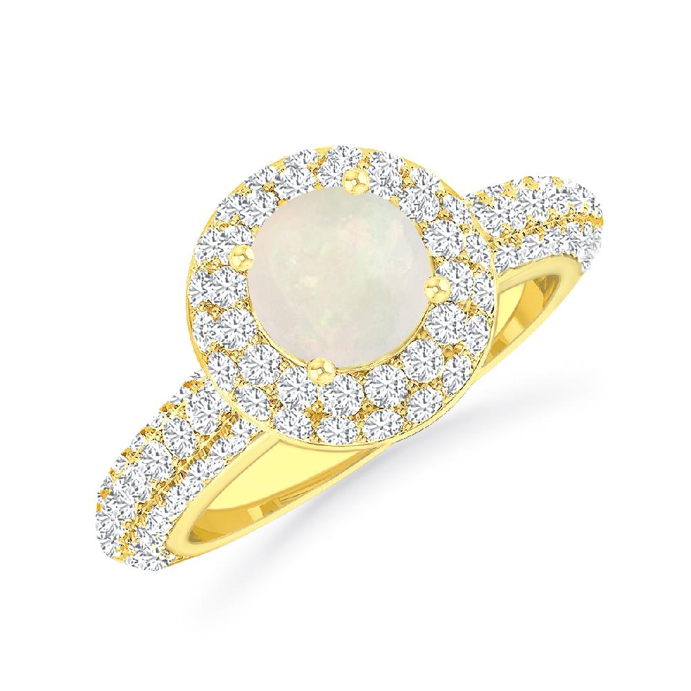 Yellow Gold - Opal