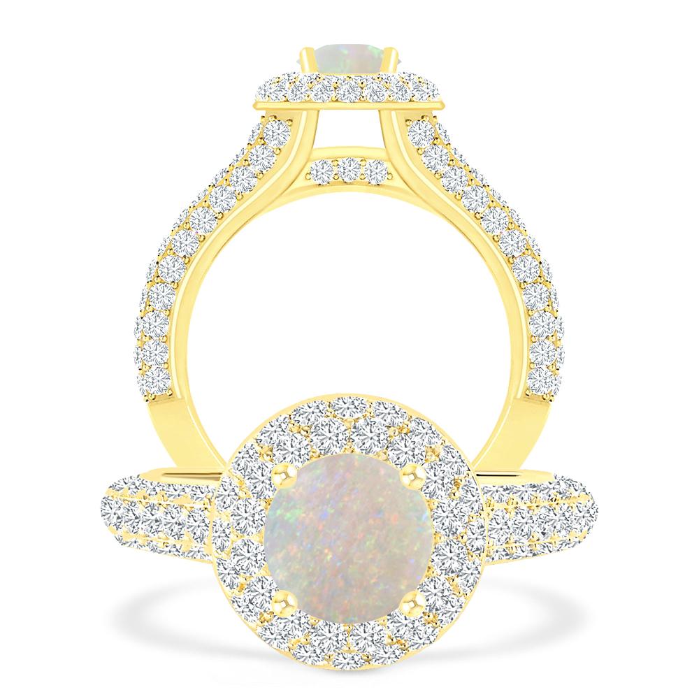 Yellow Gold - Opal