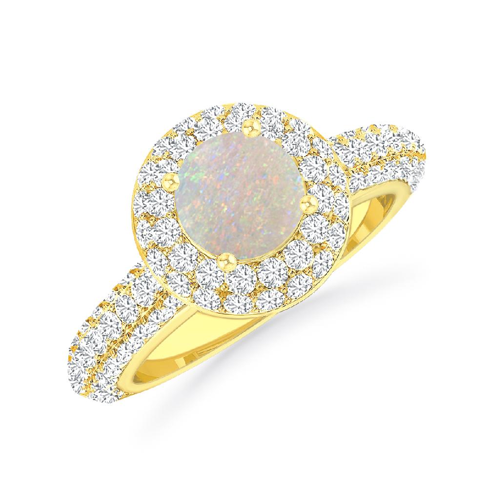 Yellow Gold - Opal