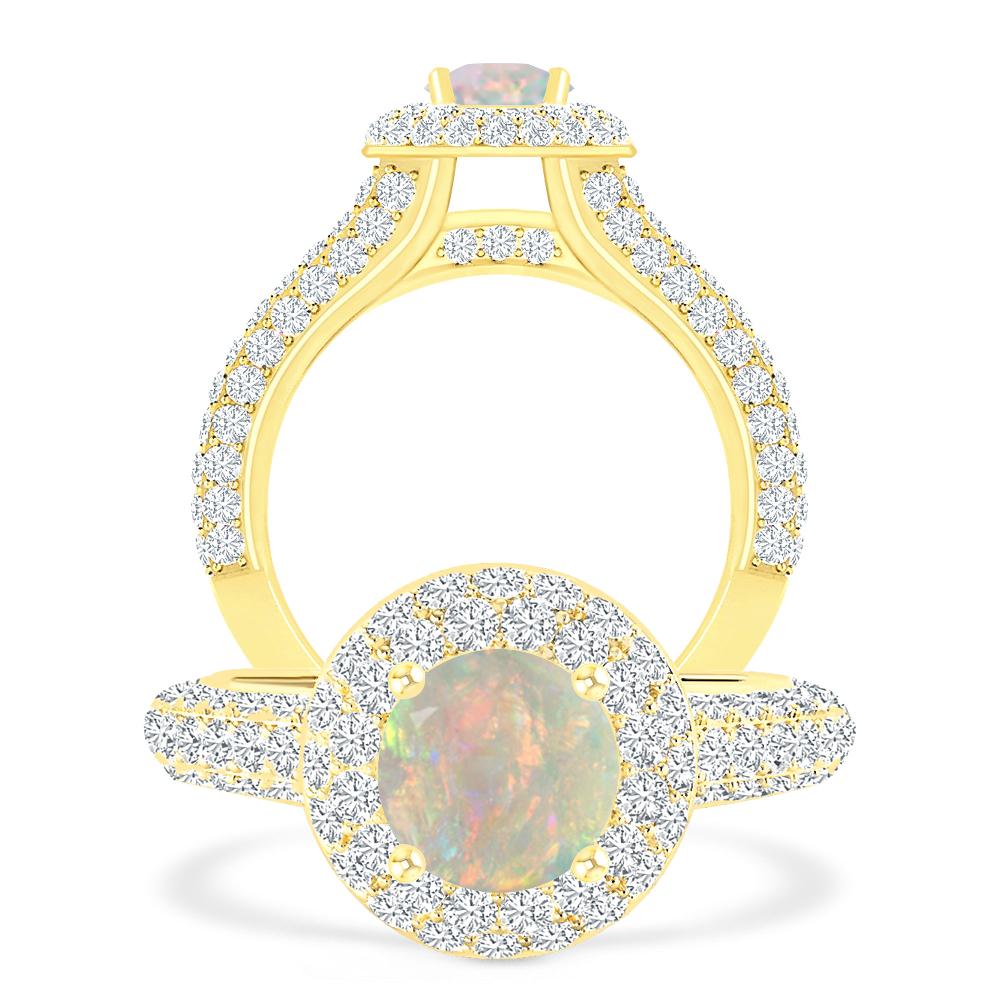 Yellow Gold - Opal