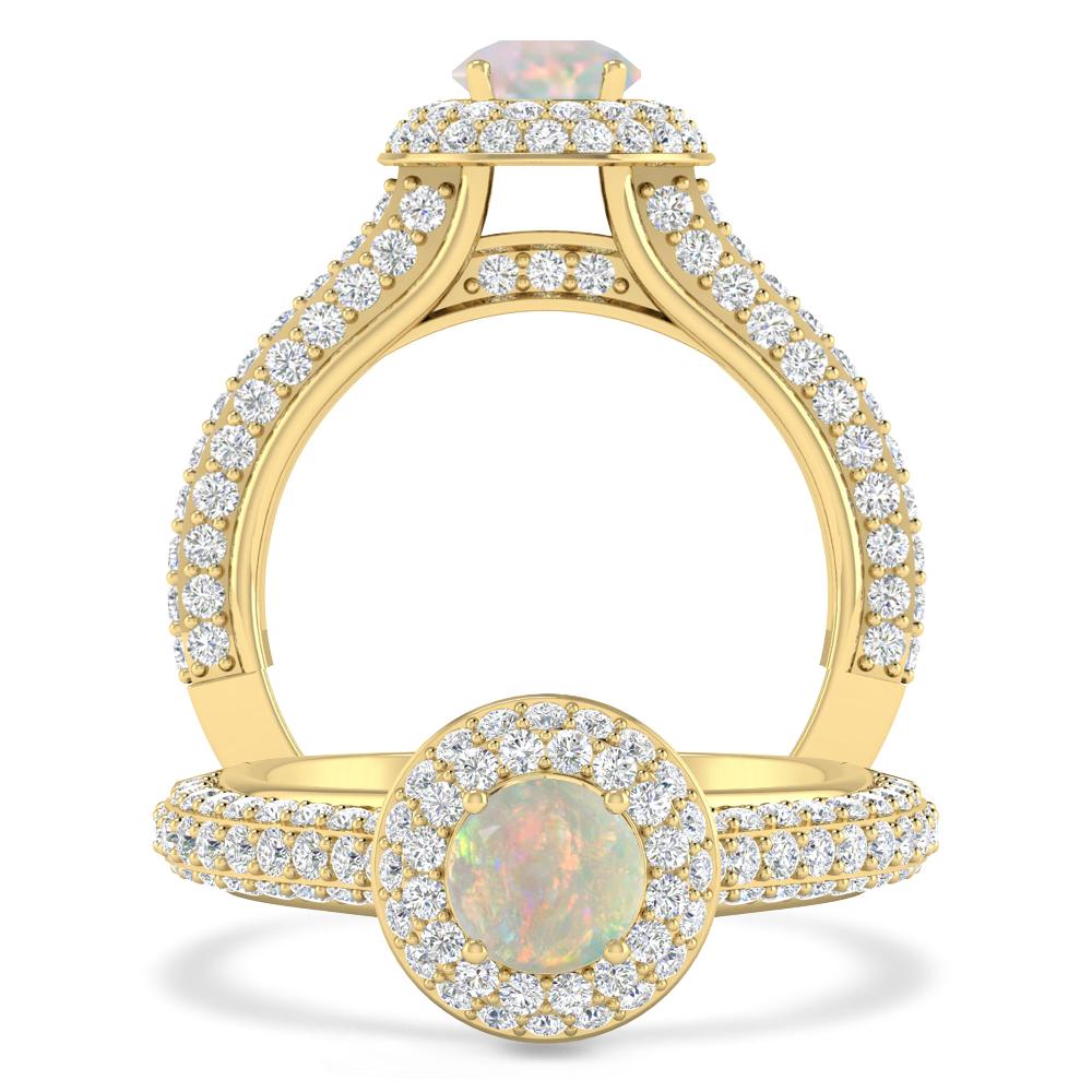 Yellow Gold - Opal