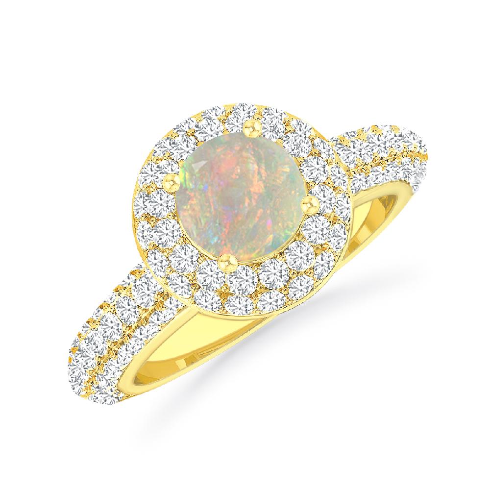 Yellow Gold - Opal