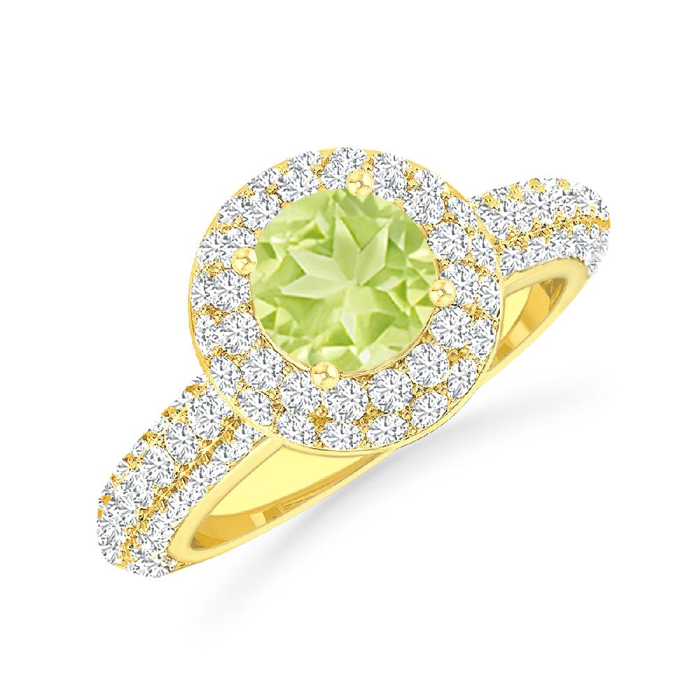 Yellow Gold - Peridot