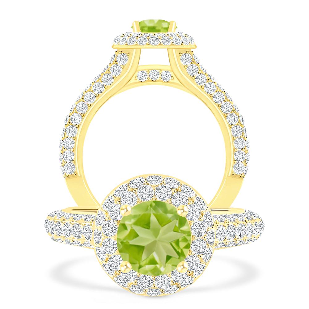 Yellow Gold - Peridot