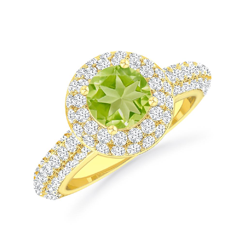 Yellow Gold - Peridot