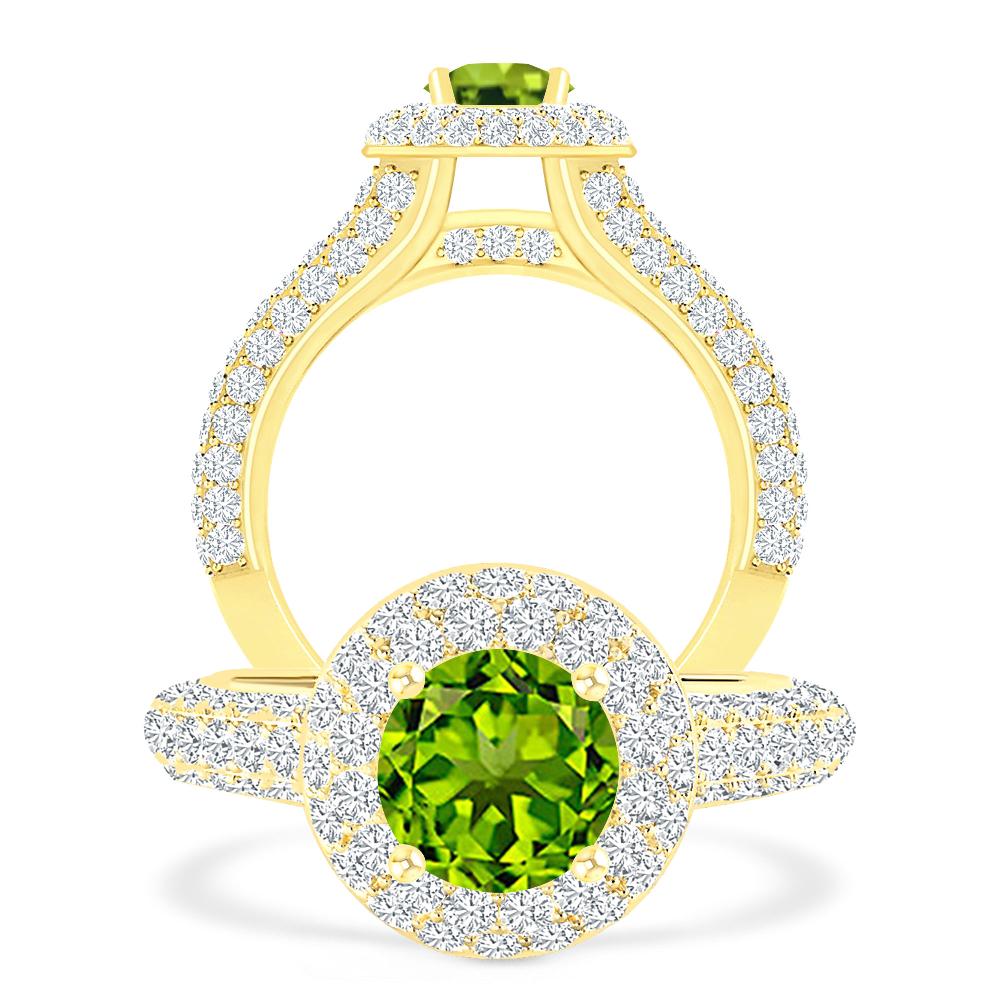 Yellow Gold - Peridot