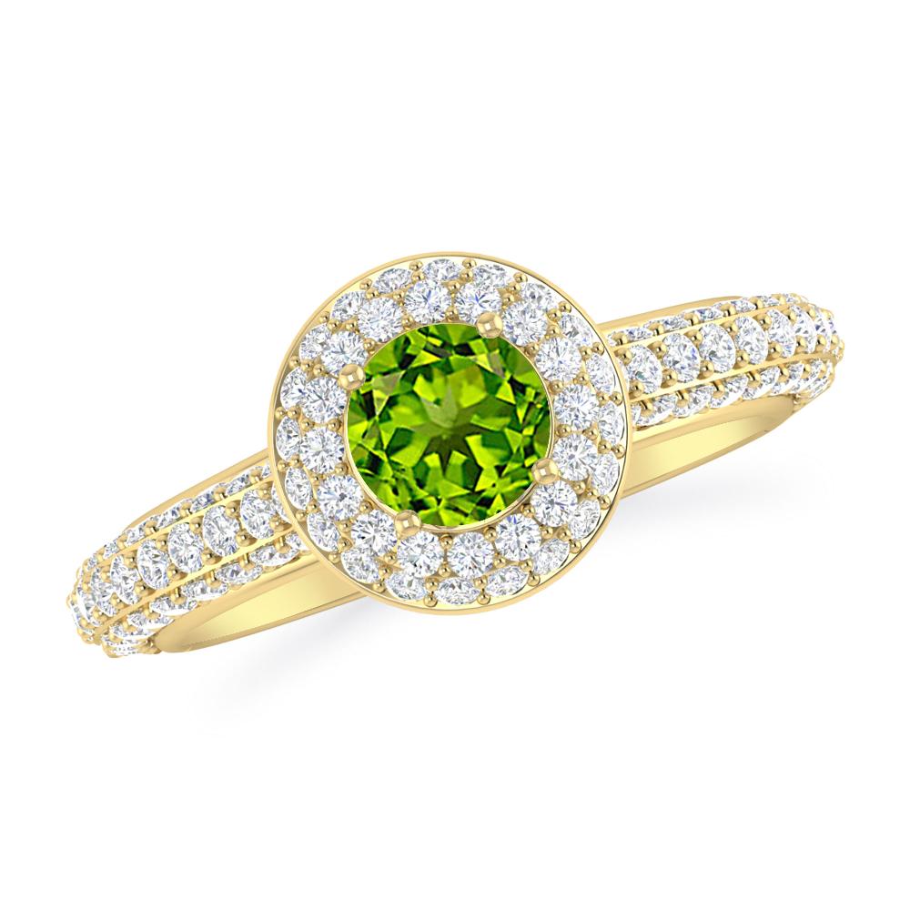 Yellow Gold - Peridot