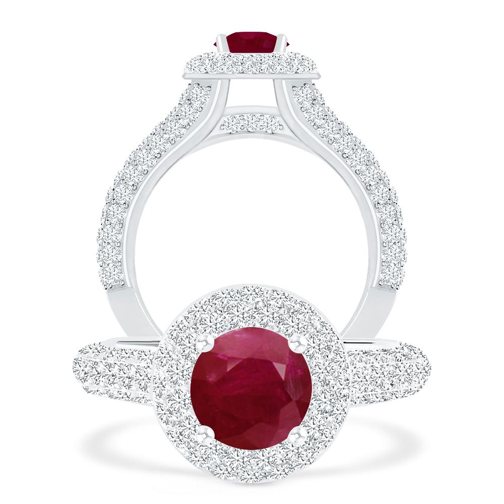 White Gold - Ruby