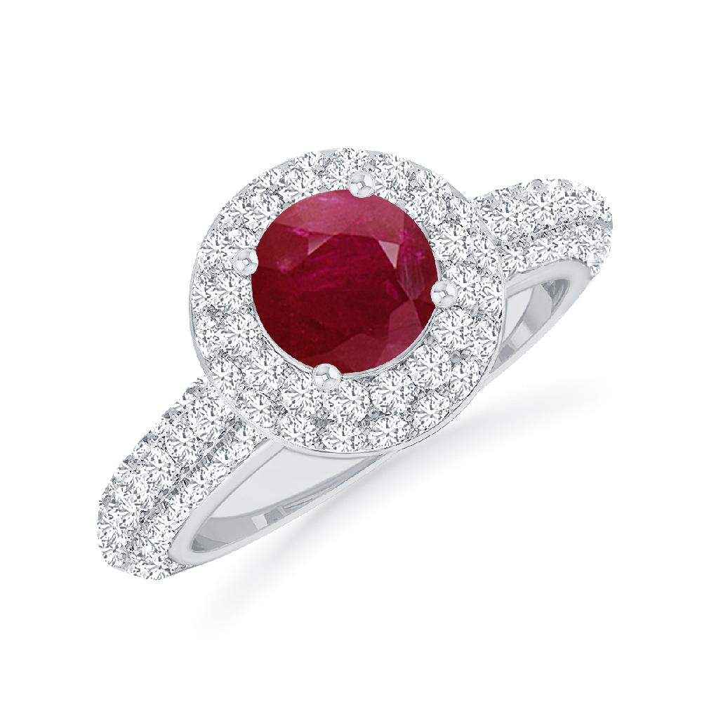 White Gold - Ruby