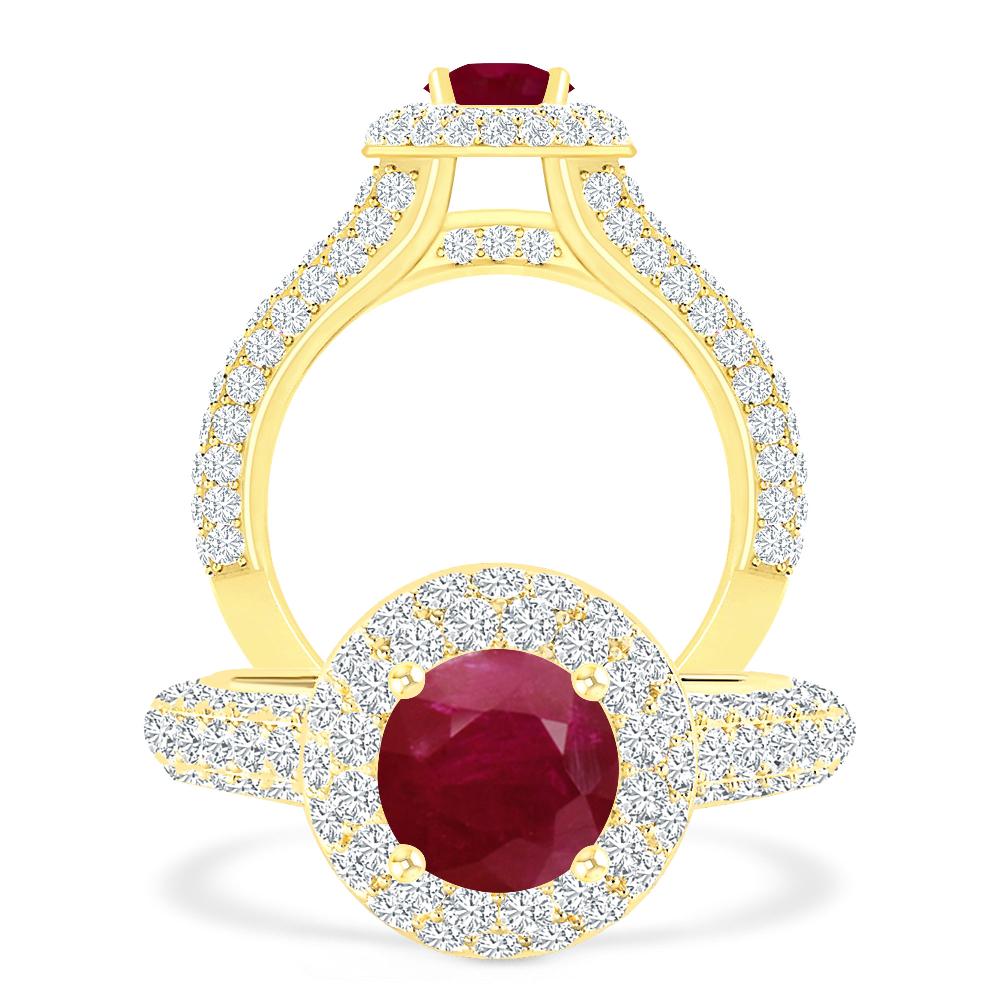 Yellow Gold - Ruby